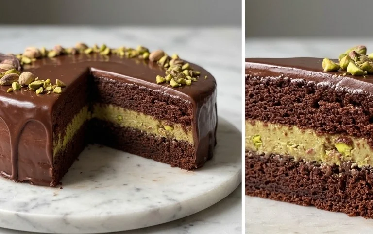 Schoko-Pistazien-Torte: Genuss für Sinne!