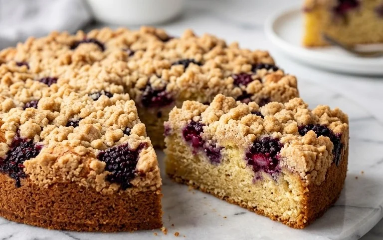 Brombeer-Mandelkuchen: Sommer, Nuss & Vanille-Streusel