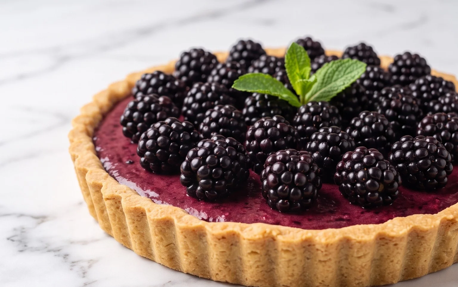 No-Bake Brombeer-Tarte: Fruchtig-cremig, ohne Ofen